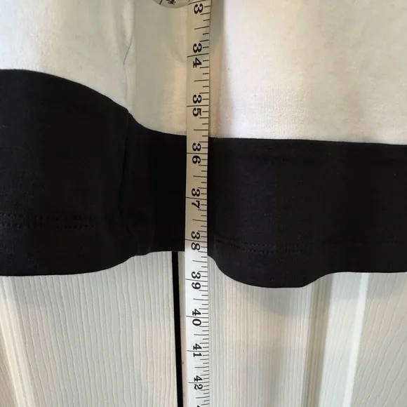 New York & Company Black Dress with White Hem, NWOT, size XL - Picture 4 of 5